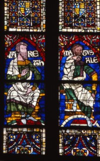 Genealogical Panels, late 12th century, Canterbury Cathedral, England, 20th century. Artist: CM Dixon.