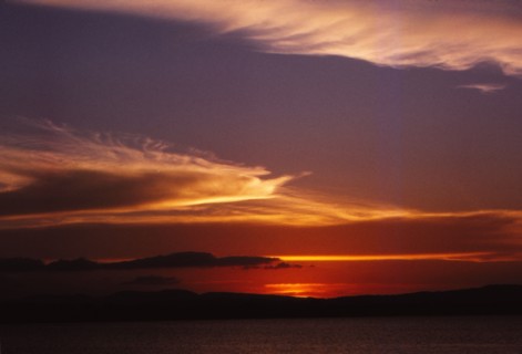Sunset over Lake, Polonnaruwa, Sri Lanka, 20th century. Artist: CM Dixon.