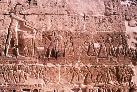 Mortuary Temple of Rameses III at Medianat Habu, Luxor, Egypt, 12th Century BC. Artist: Unknown.