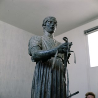 The Charioteer Bronze, Delphi, Greece, c475BC-470 BC. Artist: Unknown.