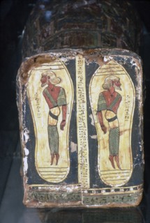 Egyptian Painting of Captives on Feet of Mummy of a Pharaoh Artist: Unknown.