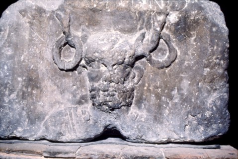 Cernunnos, the Celtic Horned God from the Pillar of the Boatmen of Paris, AD14-37. Artist: Unknown.