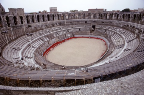 Roman Ampitheatre, Arles, France, 1st Century. Artist: CM Dixon.
