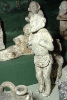 Pipeclay Figure from a Roman Grave, at Colchester, Essex, c60 AD Artist: Unknown.