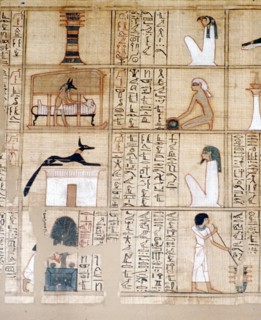 Papyrus, Embalming, Anubis, Ancient Egyptian, c10th century BC. Artist: Unknown.