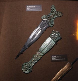 Celtic Dagger and Sheath in Iron and Bronze, c600BC-c550BC Artist: Unknown.