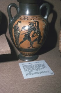 Amphora, Theseus and the Minotaur, 6th century BC.  Artist: Unknown.