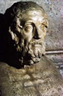 Homer, Roman Portrait Bust, c2nd century Artist: Unknown.