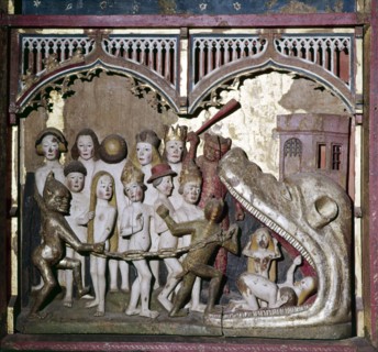 Hell's Mouth from the Last Judgement, detail from Retable, c1400. Artist: Unknown.
