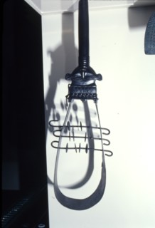 Bronze Egyptian sistrum, dated after 850BC Artist: Unknown.