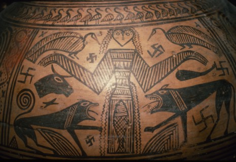 Greek Pithos, (Jar) from Thebes, 7th century BC. Artist: Unknown.