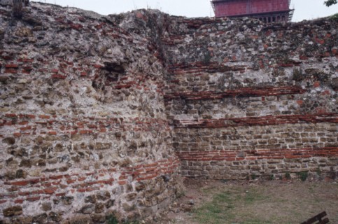 Part of Roman City Wall near Balkern Gate, Colchester, Essex, England, c20th century. Artist: CM Dixon.
