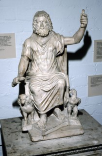 Pluto, (Hades) with Cerberus and Eagle, c3rd century BC. Artist: Unknown.