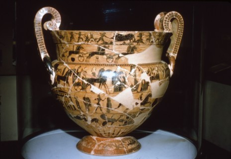 Francois Vase found in an Etruscan Tomb, 6th century BC. Artists: Ergotimos, Kleitias.