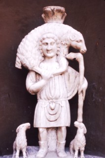 Christ the Good Shepherd, Early Coptic Art, c3rd century. Artist: Unknown.