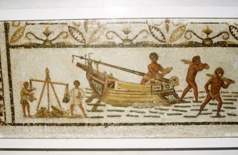 Roman Sea mosaic, 2nd-3rd century Artist: Unknown.