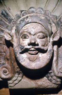 Etruscan Terracotta Antefix, Head of Silenus, from sanctuary of Portonaccio, 6th-5th century BC. Artist: Unknown.