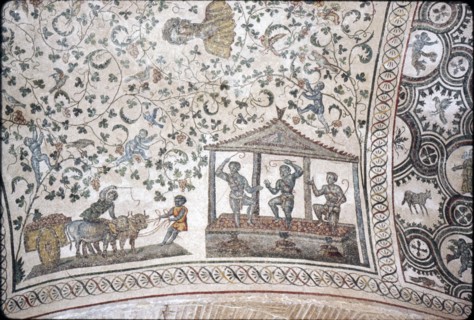Mosaic detail in ambulatory of Santa Constanza church, Rome, 4th century. Artist: Unknown.