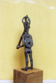 Archaic Greek warrior in Bronze, Syracuse, Sicily.  Artist: Unknown.