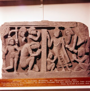 Devadatta's attempt to murder the Buddha, c2nd-3rd century.  Artist: Unknown.