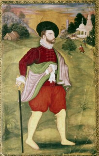 Portrait of a European, Mughal School, Akbar Period, late 16th Century. Artist: Unknown.