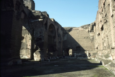 Baths of Caracalla, Rome, c20th century. Artist: CM Dixon.