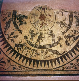 Nilotic Mosaic, Pygmies. Rome, 2nd century. Artist: Unknown.