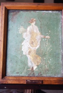 Flora or Primavera, Roman wall painting from Pompeii, c1st century. Creator: Unknown.