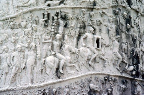 Roman Cavalry and Auxiliaries, Trajan's Column, Rome, c2nd century. Artist: Unknown.