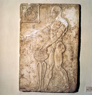 Roman Votive relief of Athlete from Republican Period, Rome, c2nd century BC. Artist: Unknown.