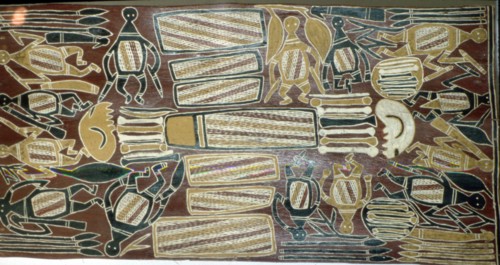 Australian Aboriginal Bark Painting. Artist: Unknown.