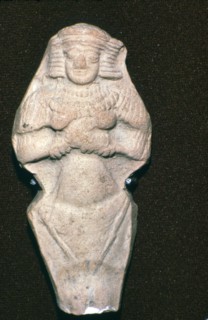 Terracotta figure of Ishtar, (Astarte) - fertility goddess. Old Babylonian: c2000-1600 BC. Artist: Unknown.