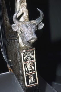 Bull's Head on Sounding Box of Harp, Royal Tombs of Ur, c2500 BC. Artist: Unknown.