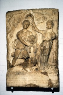 Cyrene crowned by Libya, c120-140. Artist: Unknown.
