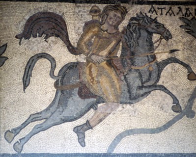 Atlanta on Horseback, Carthage Mosaic, c3rd century. Artist: Unknown.