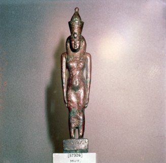 Egyptian bronze, Goddess Mut, Theban Mother-goddess, 18th Dynasty, c1550BC-1298BC.  Artist: Unknown.