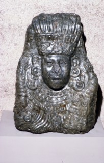 Aztec Jade Bust of Quetzalcoatl, 1360-1521. Artist: Unknown.
