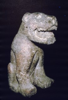 Aztec stonecarving of Jaguar, from Valley of Mexico, 1400-1521. Artist: Unknown.