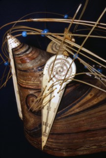 Inuit Wood hunting cap with ivory ornament collected during Cooks 3rd voyage, 1776-1780. Artist: Unknown.
