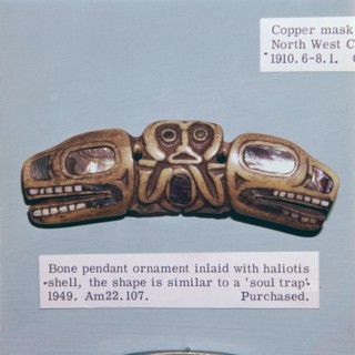 Pacific Northwest Coast Indian Haida Tribe, Soul Trap, used by a Shaman. Artist: Unknown.