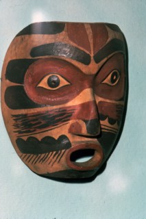Kwakiutl Face Mask, Pacific Northwest Coast Indian. Artist: Unknown.