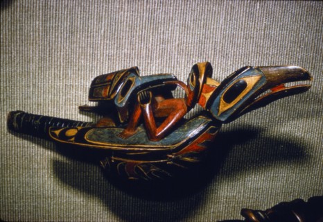 Shaman's Rattle, Thunderbird, Pacific North-West Coast Indian. Artist: Unknown.