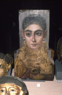 Wax portrait from Antinoe, 2nd century. Artist: Unknown.