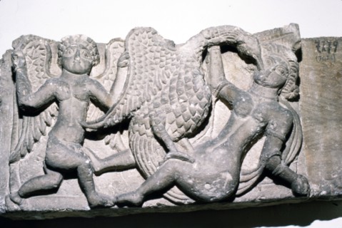 Leda and the Swan from Ahnassia, Beni-Souef, Egypt, 3rd century. Artist: Unknown.