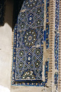 Domes of Mausoleum, Shah-i-Zinda Complex, Samarkand, 14th-15th century, (c20th century). Artists: CM Dixon, Unknown.
