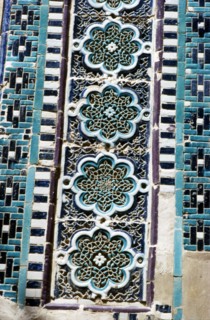 Decoration on a Tomb built 1372, Shah-i-Zinda Complex, Samarkand, (c20th century). Artists: CM Dixon, Unknown.
