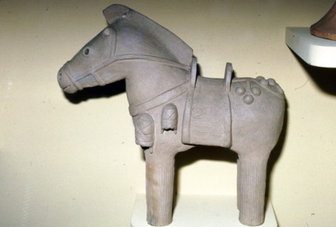 Japanese Haniwa Tomb Figure of Horse, c300-550. Artist: Unknown.