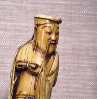The Taoist Immortal, Zhang Guolao, Chinese Ivory, Ming Dynasty, 17th century. Artist: Unknown.