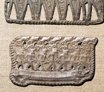 Bronze Plaque from Kama River Tribes, USSR, 3rd century BC-8th century.  Artist: Unknown.