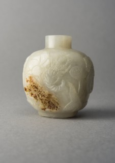 Jade snuff bottle, China, Qing dynasty, 1644-1911. Creator: Unknown.